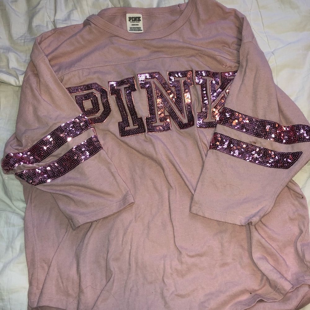PINK bling tee.
